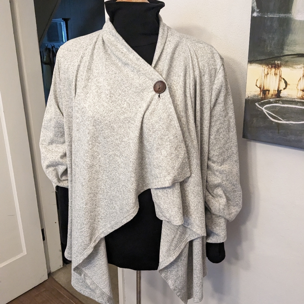 Jersey Wrap Asymmetrical Cardagin Size M